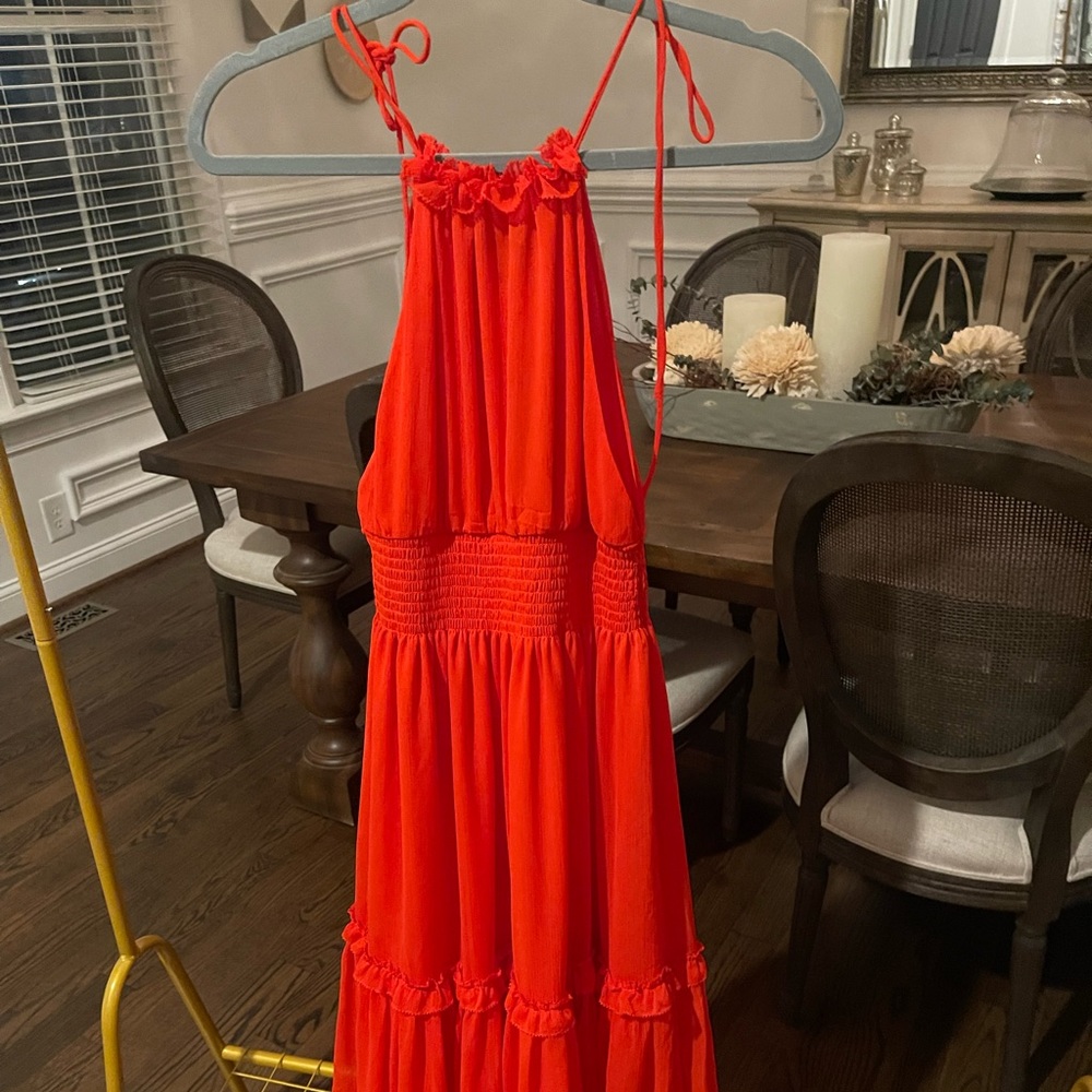 Banana Republic Tomato Maxi Dress